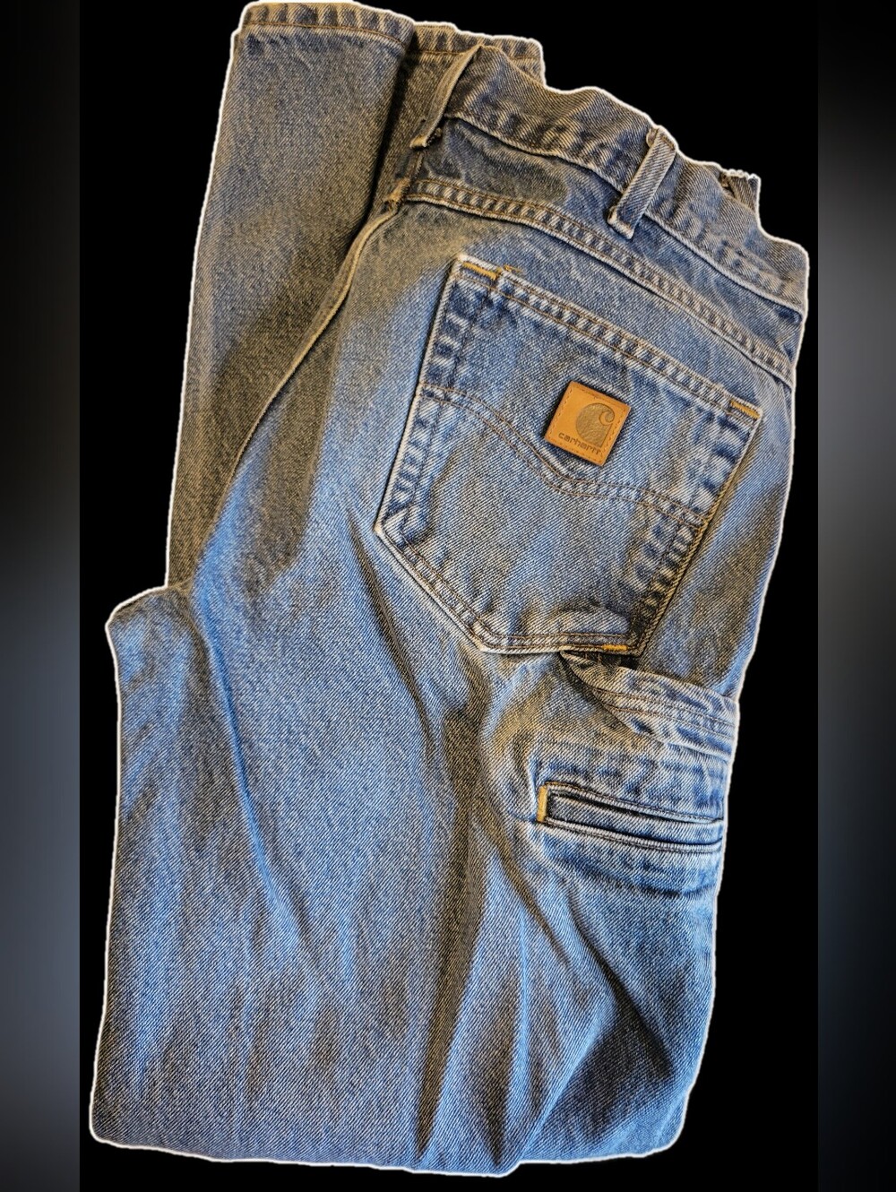 Carhartt Men’s Light Blue Denim Work Jeans